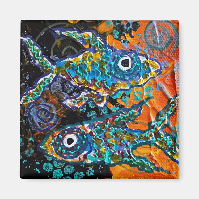 Imã Magneta de peixe (Frente)