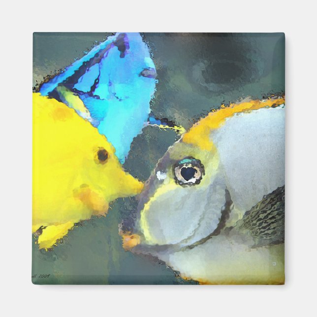 Imã Magneta de peixe tropical (Frente)