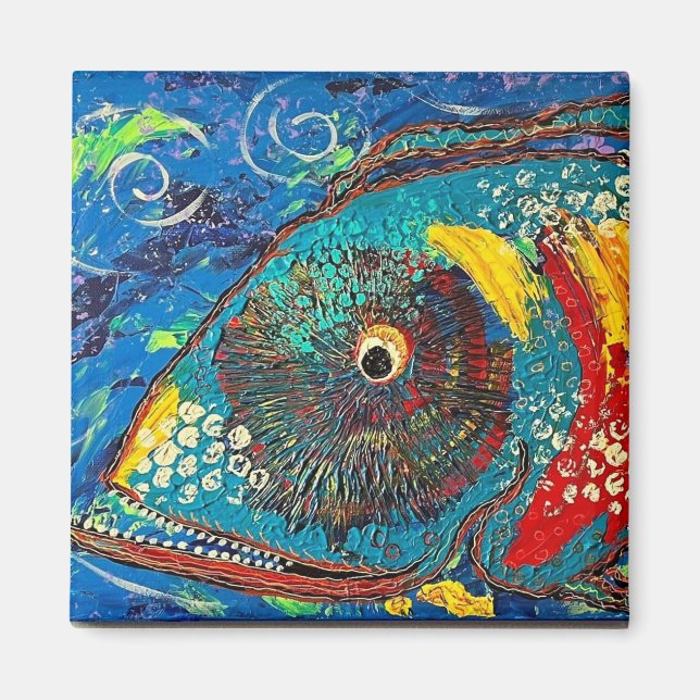 Imã Magneta de peixes de grupo de descaroçamento (Frente)