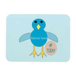 Ímã Magneta de Pintinho Blue Birthday