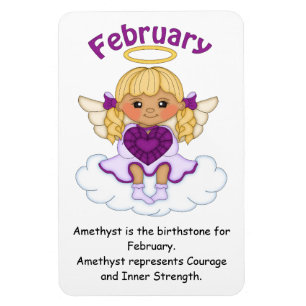 Ímã Magneta de Prêmio Birthstone Angel Blonde