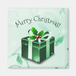 Imã Magneta de presentes de Natal Verde