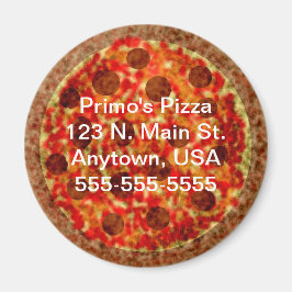 Imã Magneta de Promocional Pizzeria Personalizada