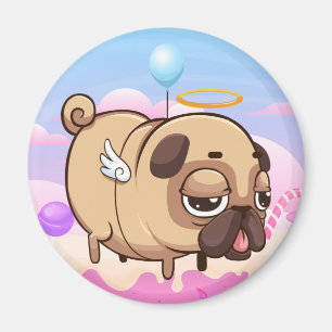 Imã Magneta de Pug Cuja Gama