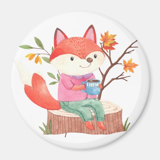 Imã Magneta de Raposa (Frente)