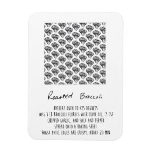 Ímã Magneta de receita de brócolis torrada
