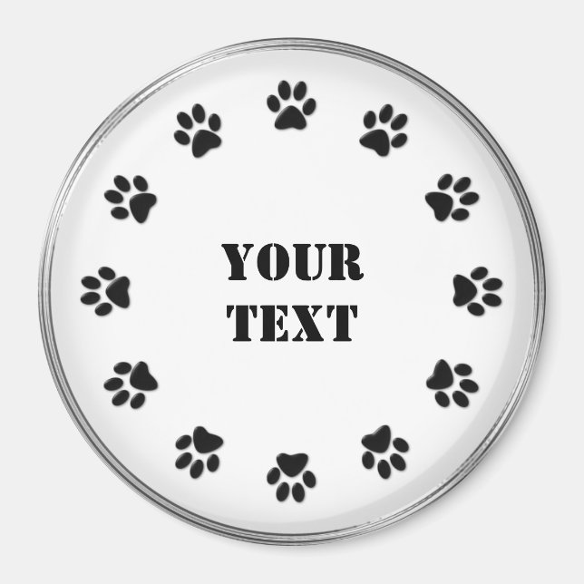 Imã Magneta de refrigeração de pinturas brancas pretas (Frente)