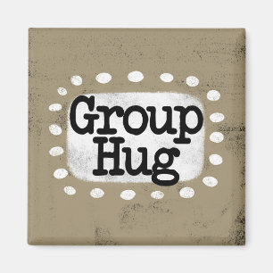 Imã Magneta de Refrigerador de Hug de Grupo