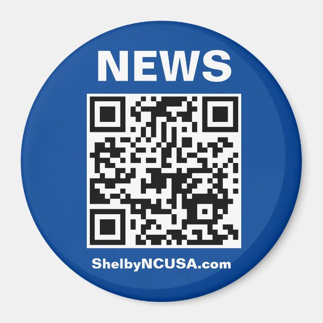 Imã Magneta de Refrigerador de NOTÍCIAS (Frente)