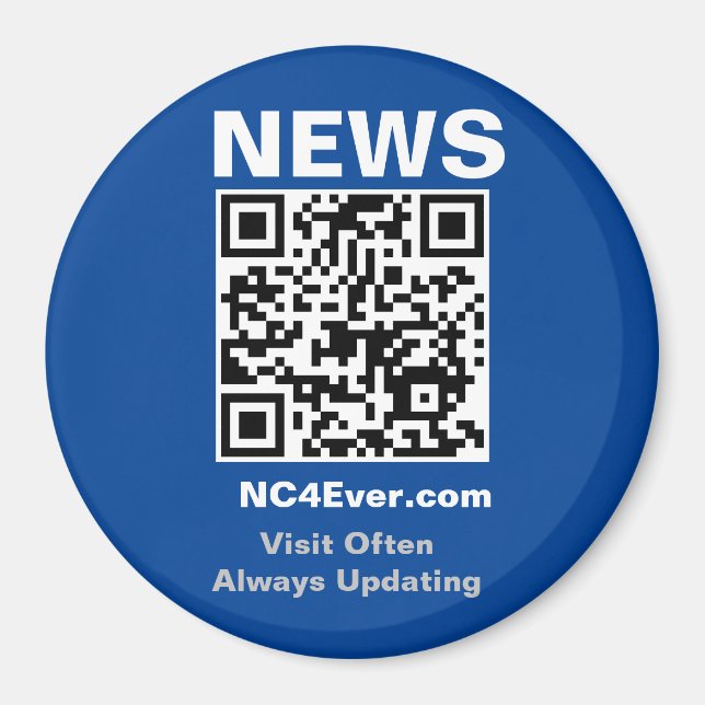 Imã Magneta de Refrigerador de NOTÍCIAS (Frente)