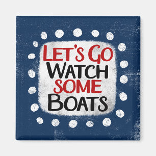Imã Magneta de Refrigerador do vamos Go Watch Boats