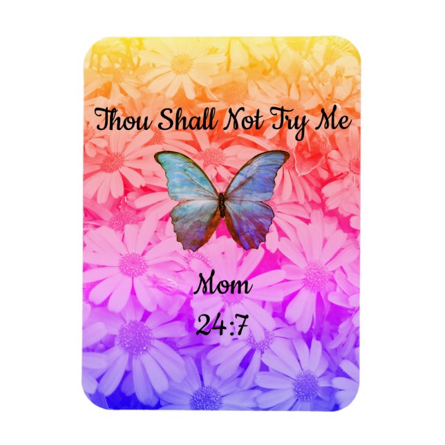 Ímã Magneta De Refrigerador Não Me Tentará (Vertical)