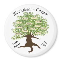 Magneta de Reunião Personalizada da Família Círcul