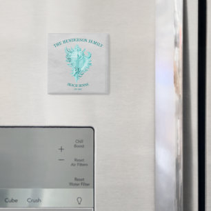 Imã Magneta de Shell de Conch Teal