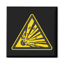 Magneta de Sinalização de Aviso Explosivo