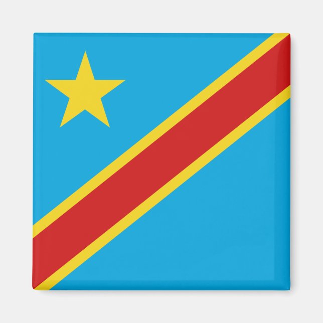 Imã Magneta de Sinalizador Congo-Kinshasa (Frente)