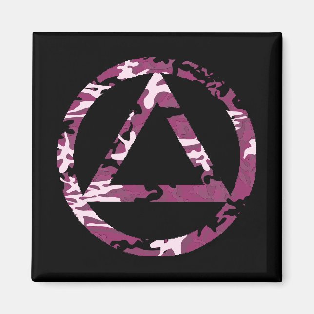 Imã Magneta de Sobriedade de Recuperação de Círculo e  (Frente)