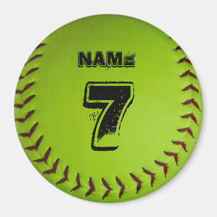 Imã Magneta de Softball Personalizada