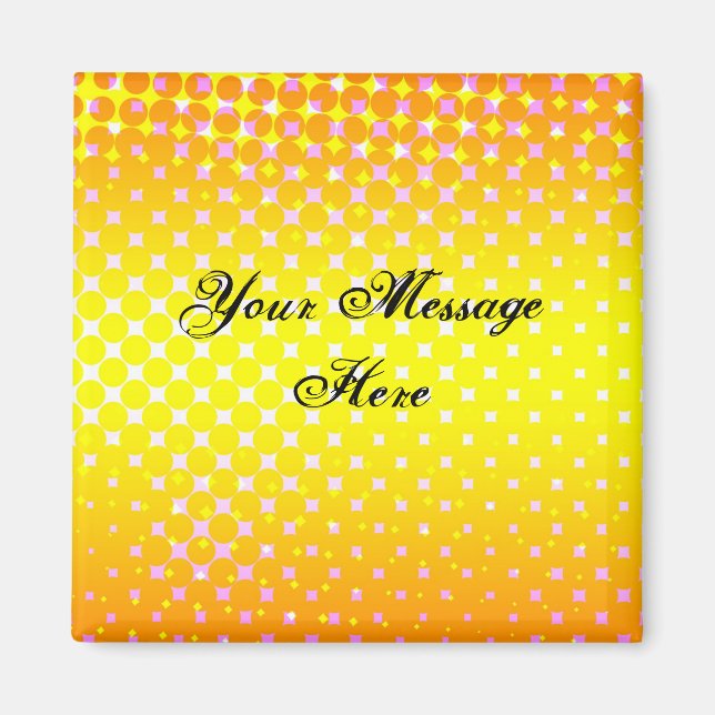 Imã Magneta de Sparkle amarela (Frente)