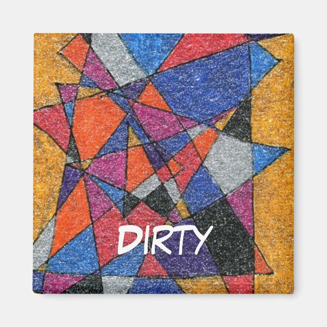 Imã Magneta de status da máquina de lavar louça "Doura (Frente)