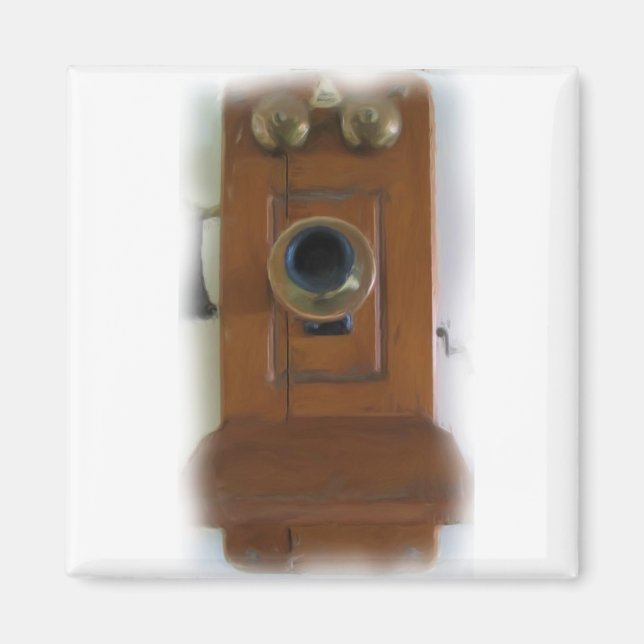 Imã Magneta de telefone Vintage (Frente)