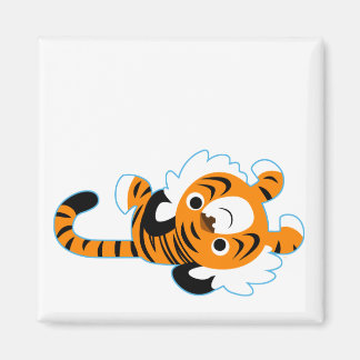 Imã Magneta de Tigre de Cartoon Bonito e Fácil