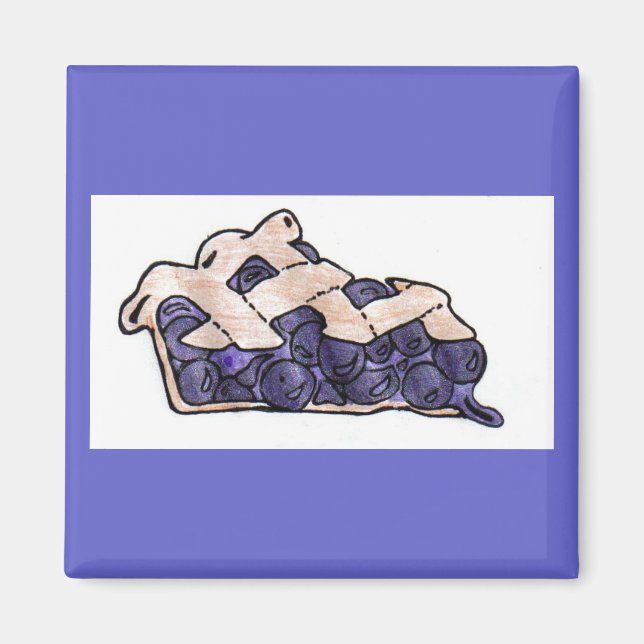 Imã Magneta de torta de mirtilo (Frente)