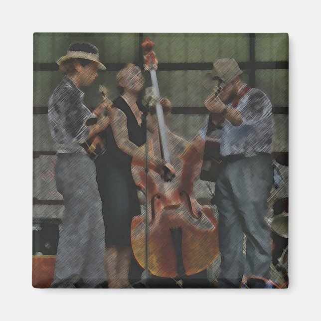 Imã Magneta de trio Bluegrass (Frente)