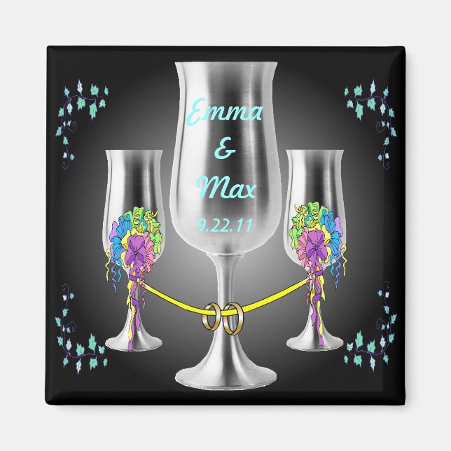 Imã Magneta de unidade de goblet prateada (Frente)