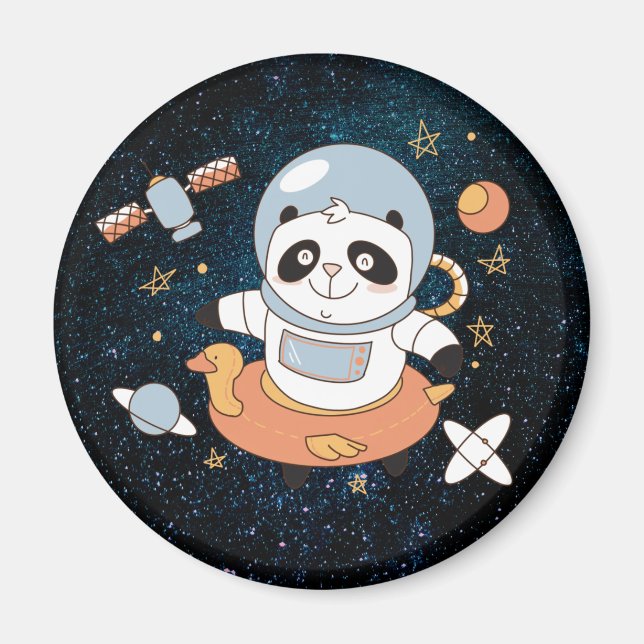 Imã Magneta de Urso de Panda (Frente)