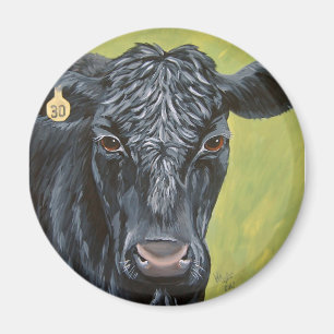 Imã Magneta de Vaca de Ângulo Negro