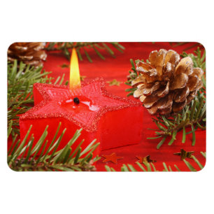 Ímã Magneta de Velas de Natal Premium