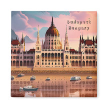 Magneta de viagem art de Budapeste, Hungria