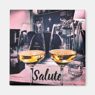 Imã Magneta de vinho com palavra italiana para animaçã