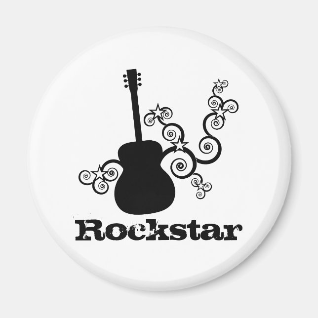 Imã Magneta de violão Rockstar (Frente)