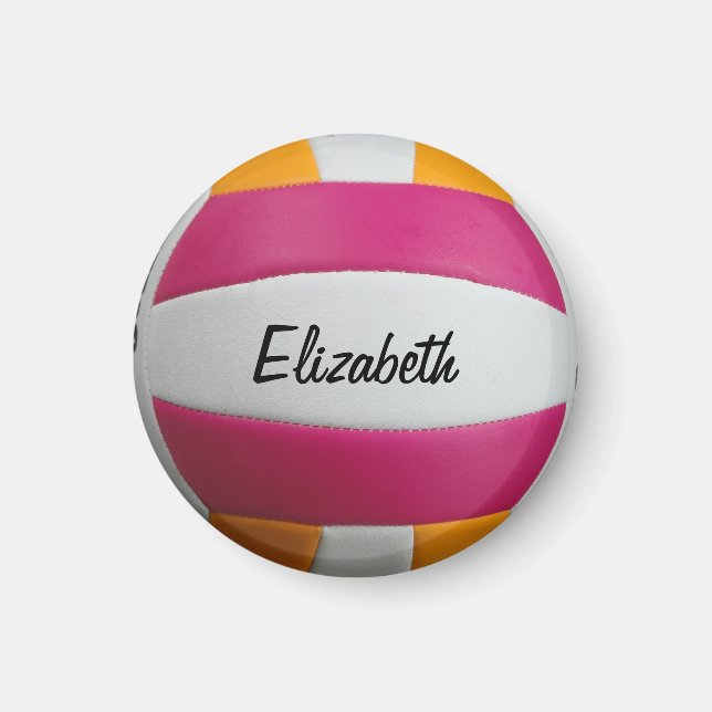 Imã Magneta de Voleibol Personalizável (Frente)