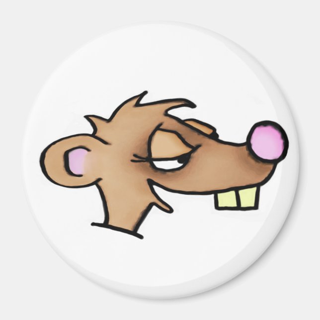 Imã Magneta de Weasel de Cartoon (Frente)