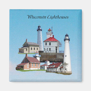 Imã Magneta de Wisconsin Lighthouse
