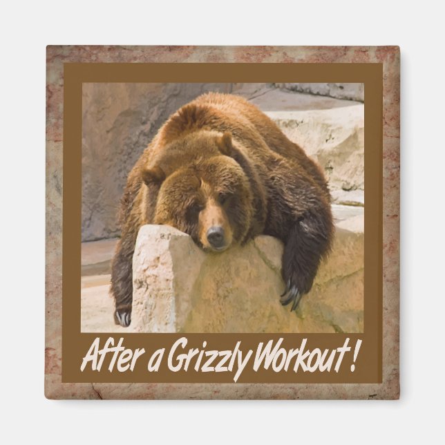 Imã Magneta de Workout Grizzly (Frente)