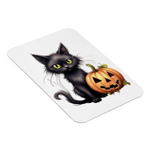 Ímã Magneta Design de Gato Preto Cinto