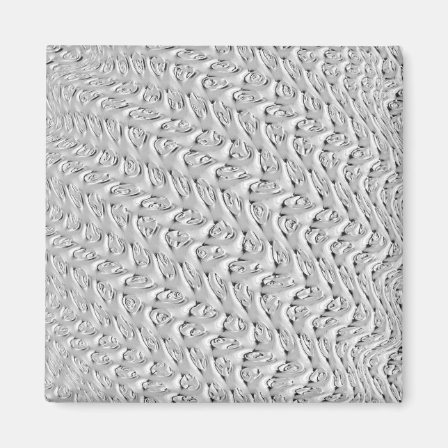 Imã Magneta Design de prata decorativa (Frente)