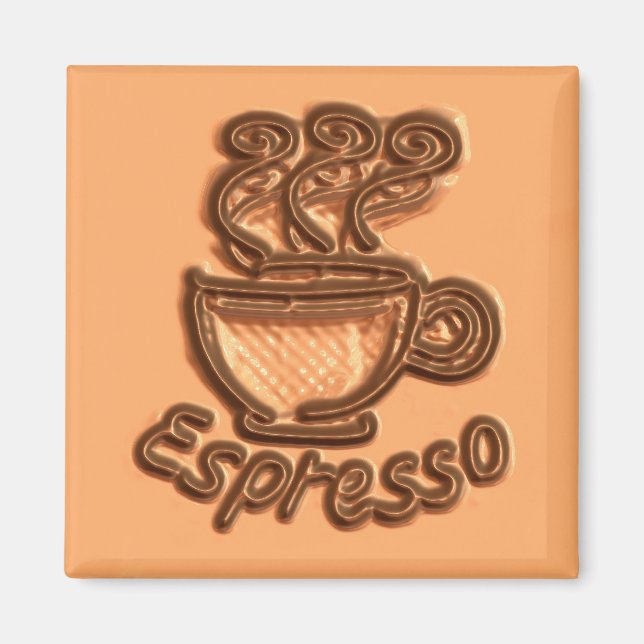 Imã Magneta do Azulejo Espresso (Frente)