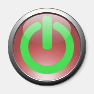 Imã Magneta do botão de energia vermelho