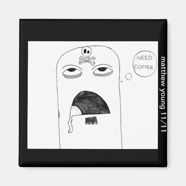 Imã Magneta do Café (Frente)