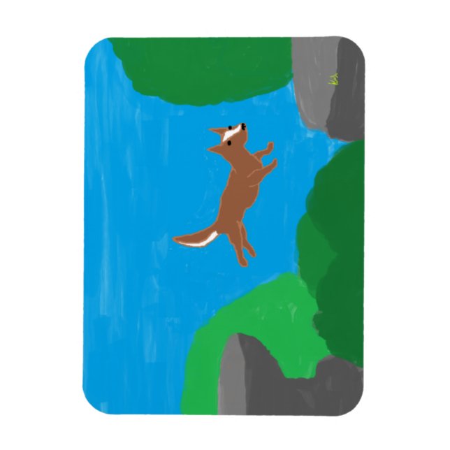 Ímã magneta do cão saltador (Vertical)