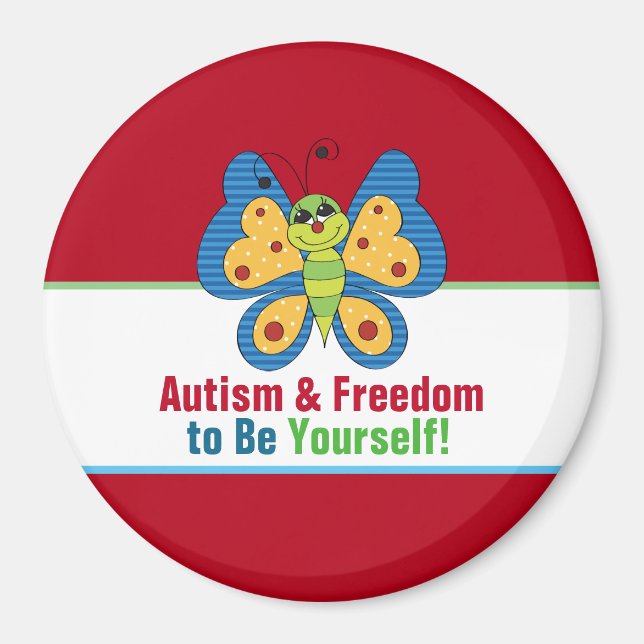 Imã Magneta do Círculo de Consciência do Autismo (Frente)