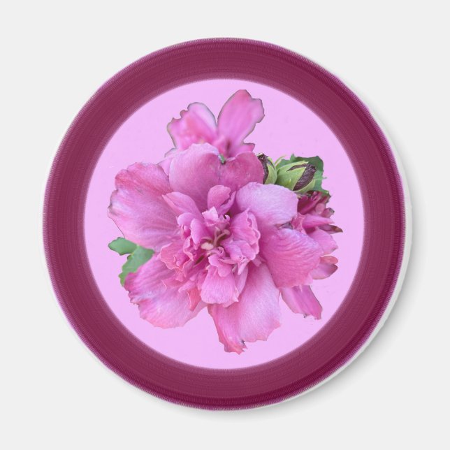 Imã Magneta do Círculo Rosa da Lucy (Frente)