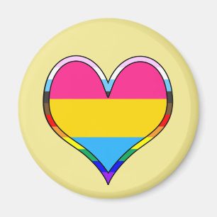 Imã Magneta do coração do Pan Pride