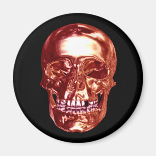 Imã Magneta do crânio vermelho