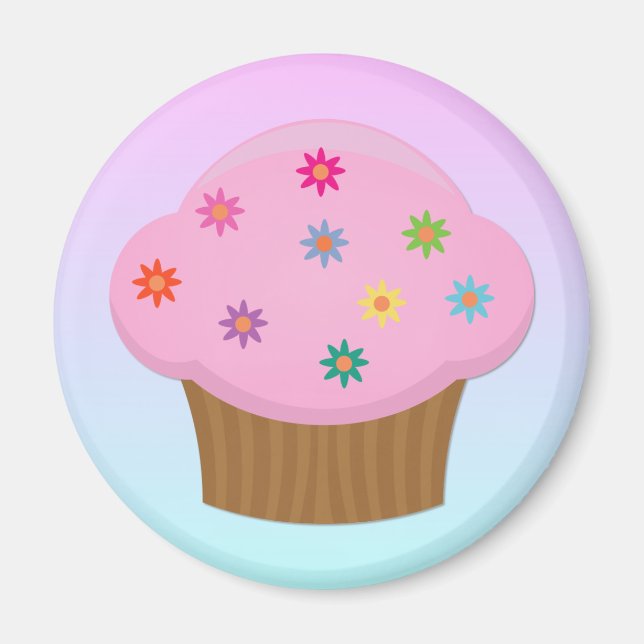 Imã Magneta do Cupcake das pulverizações da ventoinha (Frente)